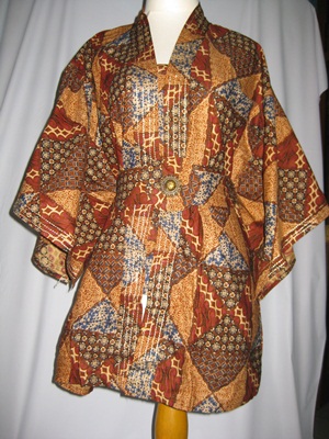 Baju batik model Oshin ukuran all size (L)